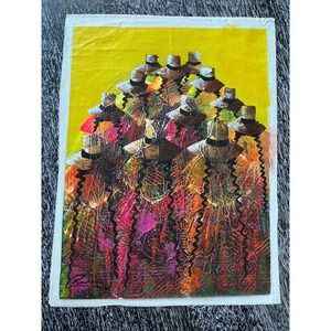 Brightly colored‎ abstract original painting signed